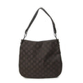 Gucci Shoulder Hobo Dark Brown GG Nylon Canvas