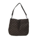 Gucci Shoulder Hobo Dark Brown GG Nylon Canvas — view 5
