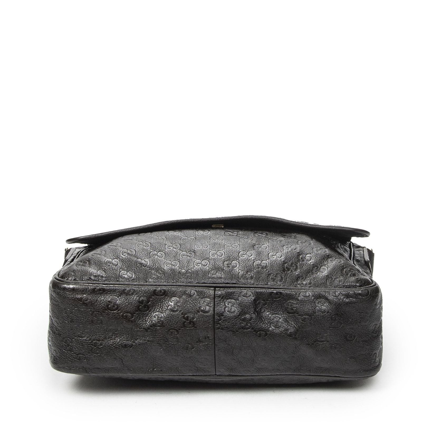 Gucci Large Flap Messenger Dark Brown Guccissima — view 6