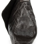 Gucci Large Flap Messenger Dark Brown Guccissima — view 8