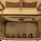Gucci Large Bamboo Vanity Case Brown Gray Calfskin Leather — view 9