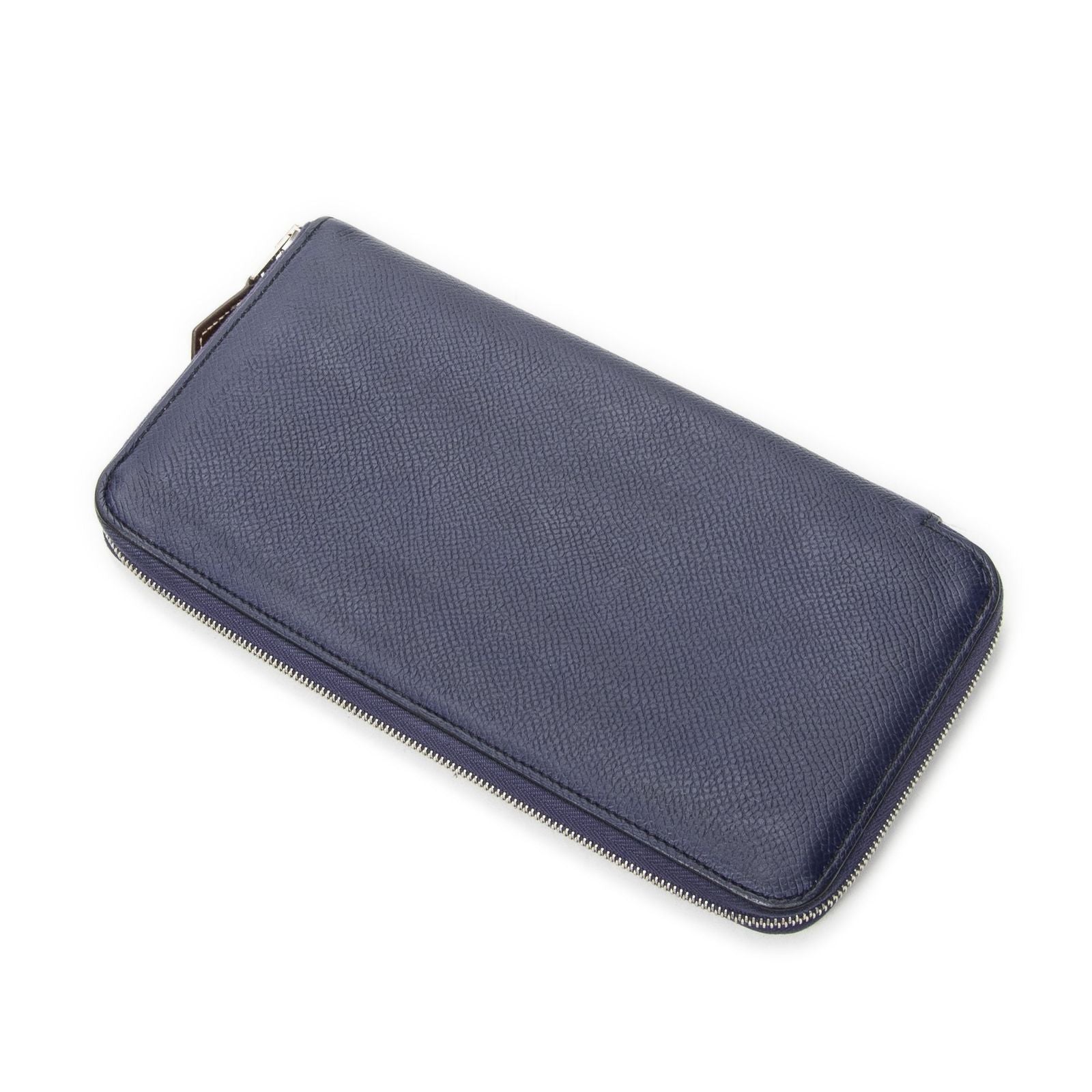 Hermes Azap Silk'in Classique Long Walletblue Saphir Epsom Leather — view 2