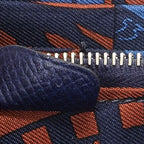 Hermes Azap Silk'in Classique Long Walletblue Saphir Epsom Leather — view 6