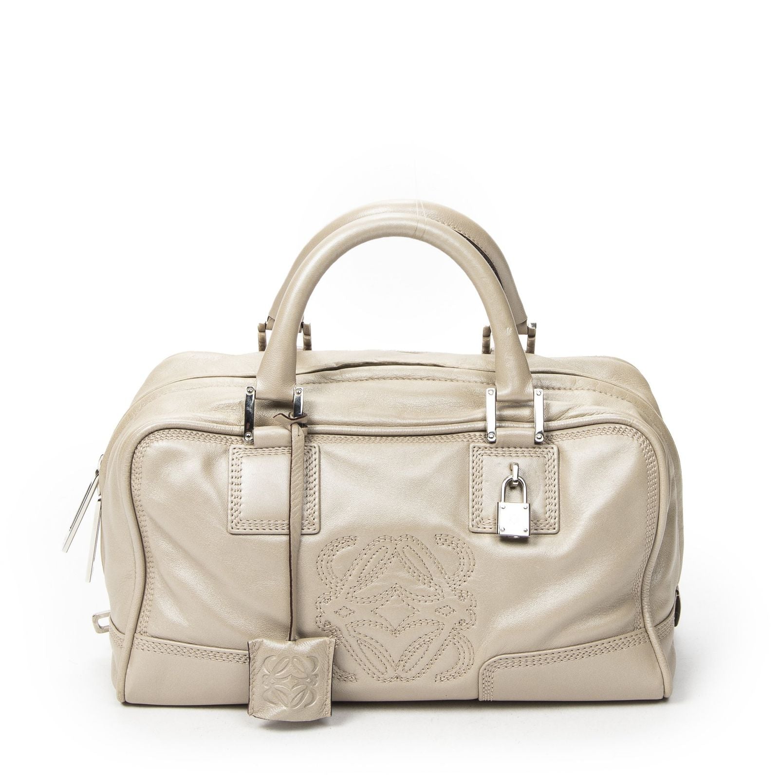 Loewe Amazona Light Beige Calfskin Leather Messenger