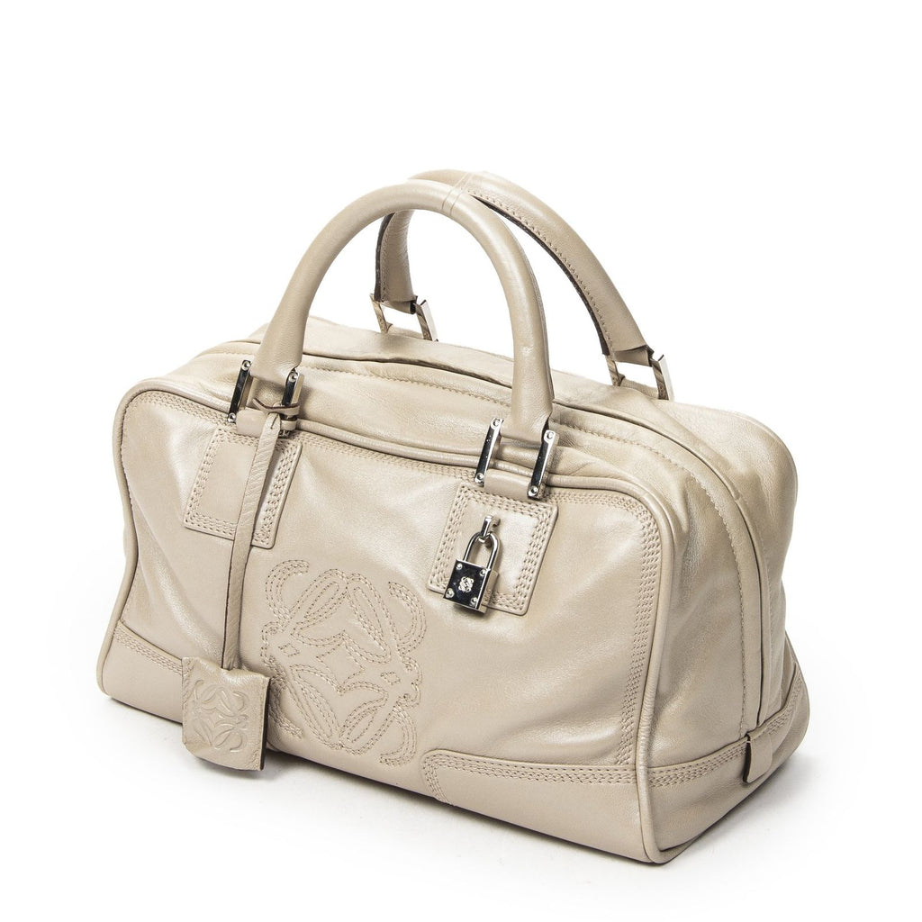Loewe Amazona Light Beige Calfskin Leather Messenger — view 2