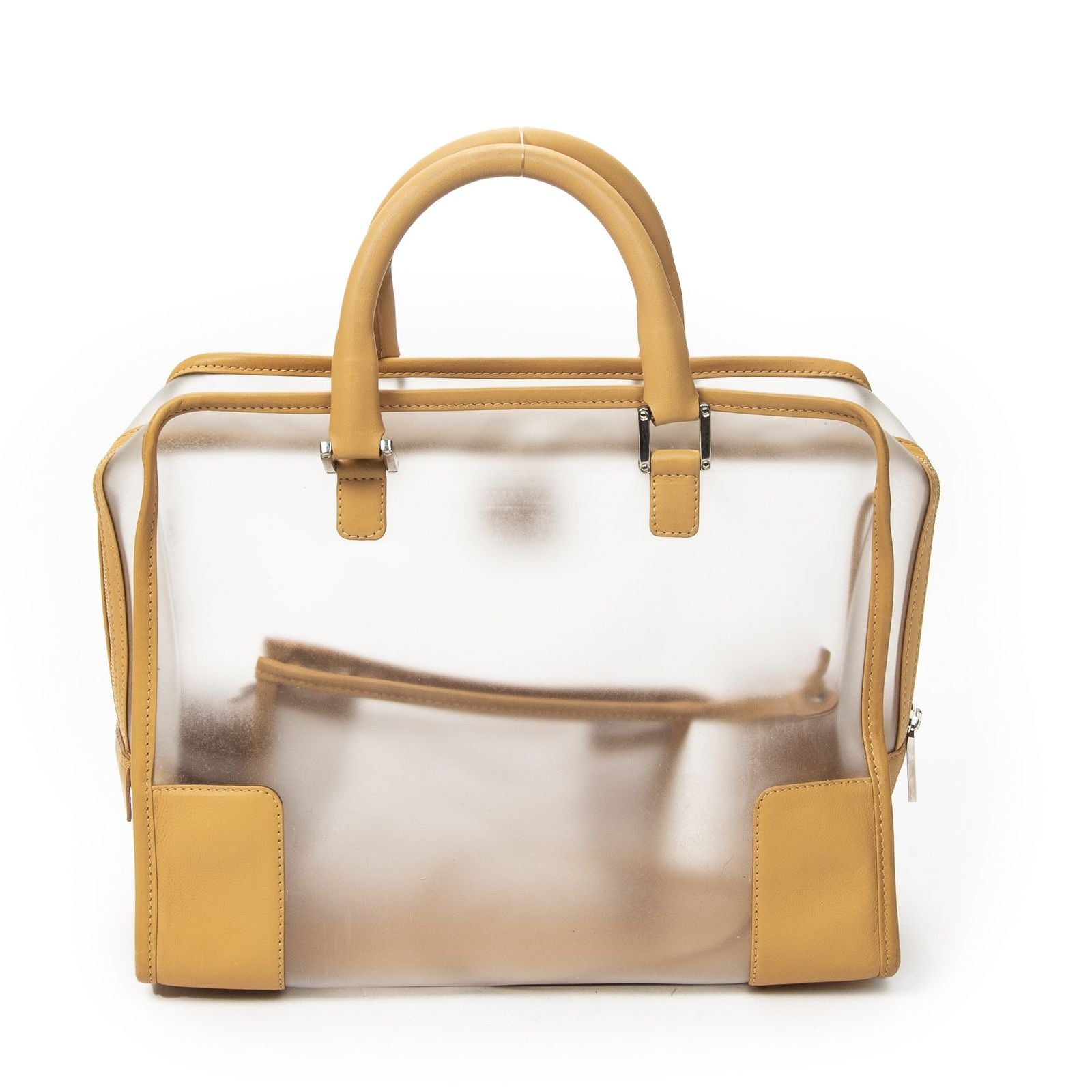 Loewevintage Transparent Amazona Tan Nylon Canvas Shoulder — view 5