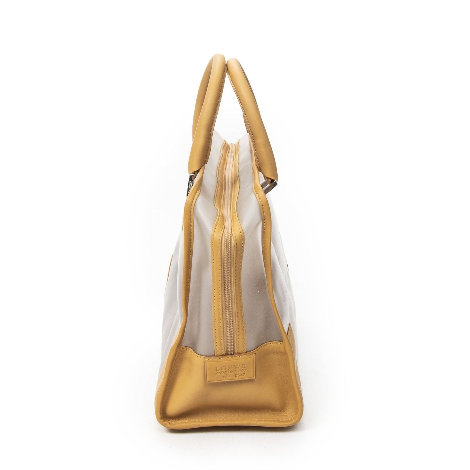 Loewevintage Transparent Amazona Tan Nylon Canvas Shoulder — view 3