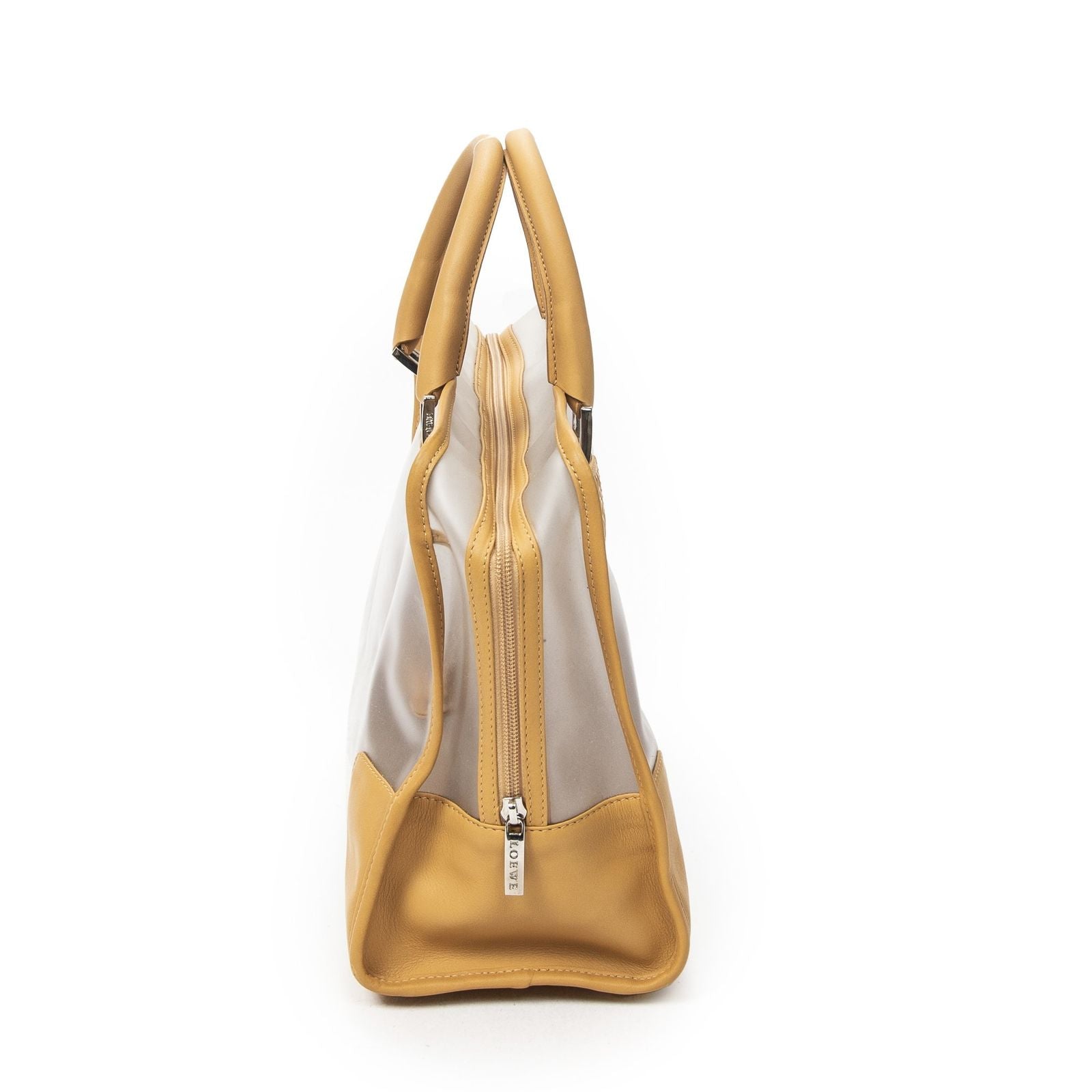Loewevintage Transparent Amazona Tan Nylon Canvas Shoulder — view 4