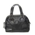 Loewevintage Anagram Dome Tote Black Calfskin Leather