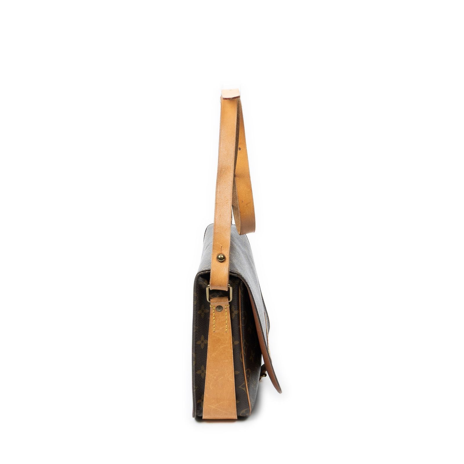 Louis Vuitton Cartouchiere Brown Monogram Canvas Messenger — view 4