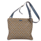 Gucci Large Square Zip Messenger Beige Blue Supreme Star Print Canvasa
