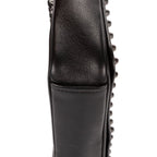 Prada Studded Flap Crossbody Black Leather — view 8