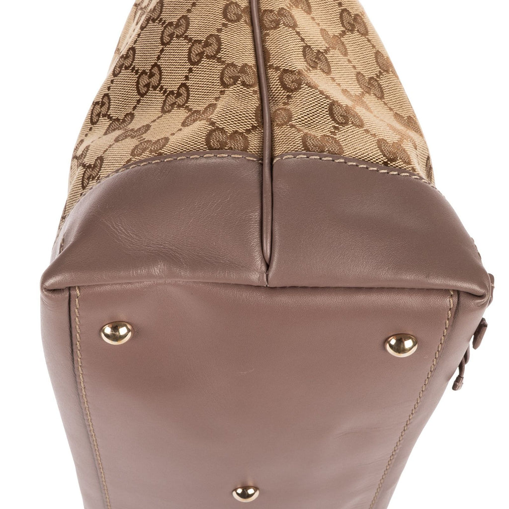 Gucci Bree Bow Hobo Beige GG Canvas — view 7