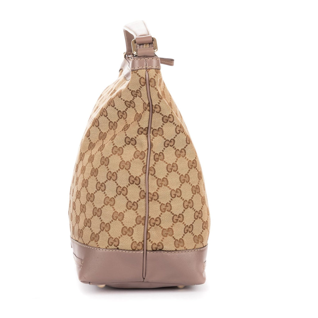 Gucci Bree Bow Hobo Beige GG Canvas — view 3