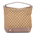Gucci Bree Bow Hobo Beige GG Canvas