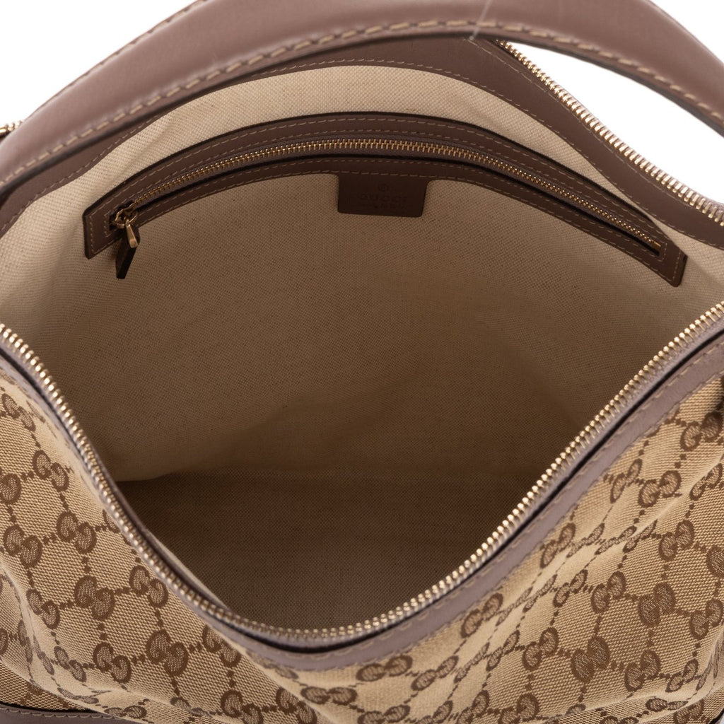 Gucci Bree Bow Hobo Beige GG Canvas — view 9