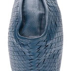 Bottega Veneta Venet Messenger Blue Intrecciato Leather — view 8