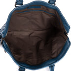 Bottega Veneta Venet Messenger Blue Intrecciato Leather — view 9