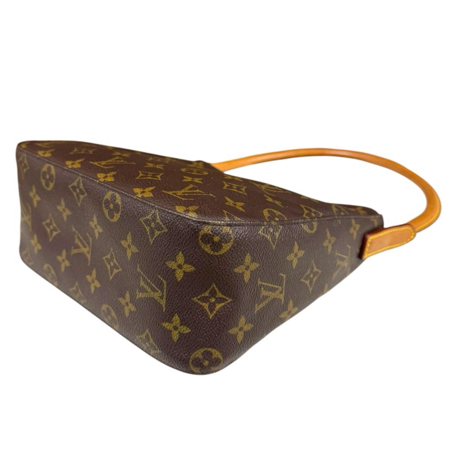Louis Vuitton Looping Monogram Shoulder Bag Canvas Brown — view 6