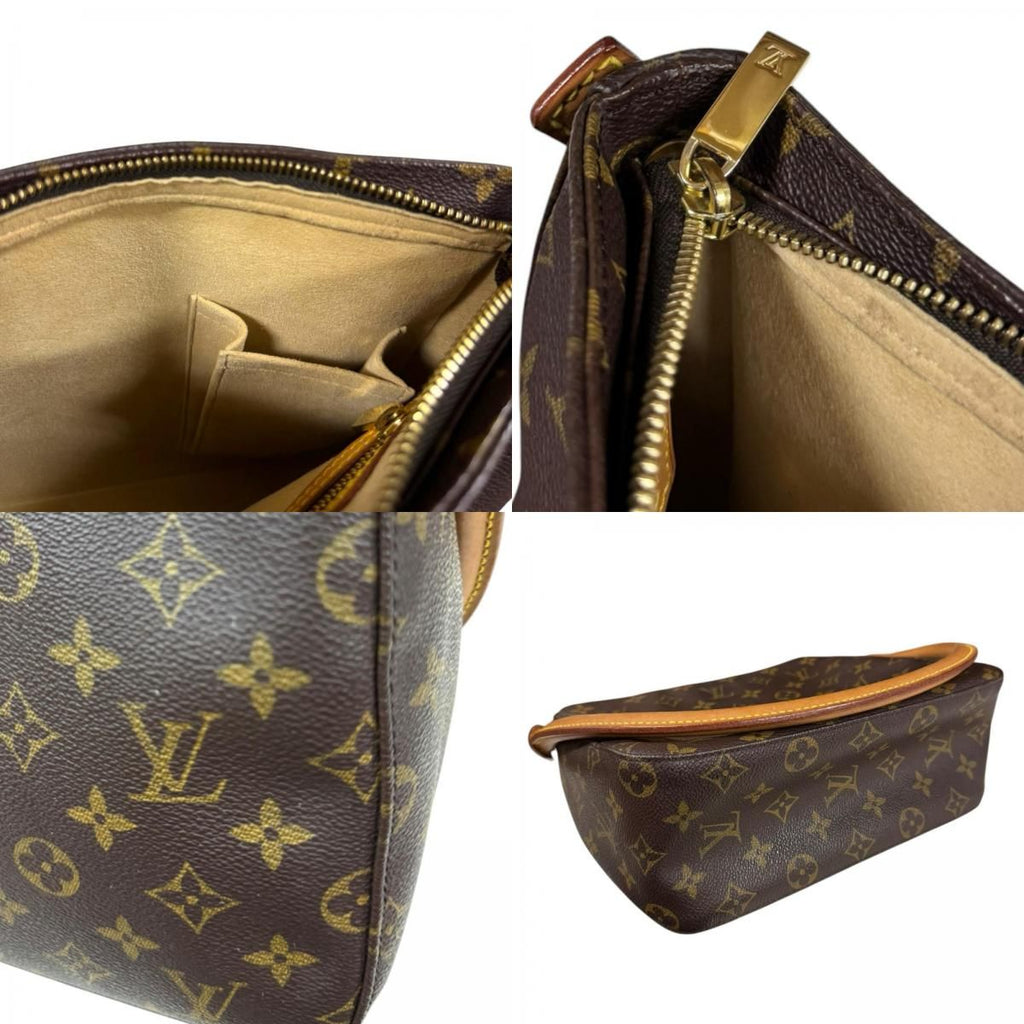 Louis Vuitton Looping Monogram Shoulder Bag Canvas Brown — view 9