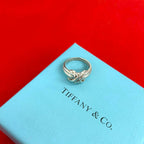 Tiffany & Co Vintage Signature Cross Ring 925 Sterling Silver
