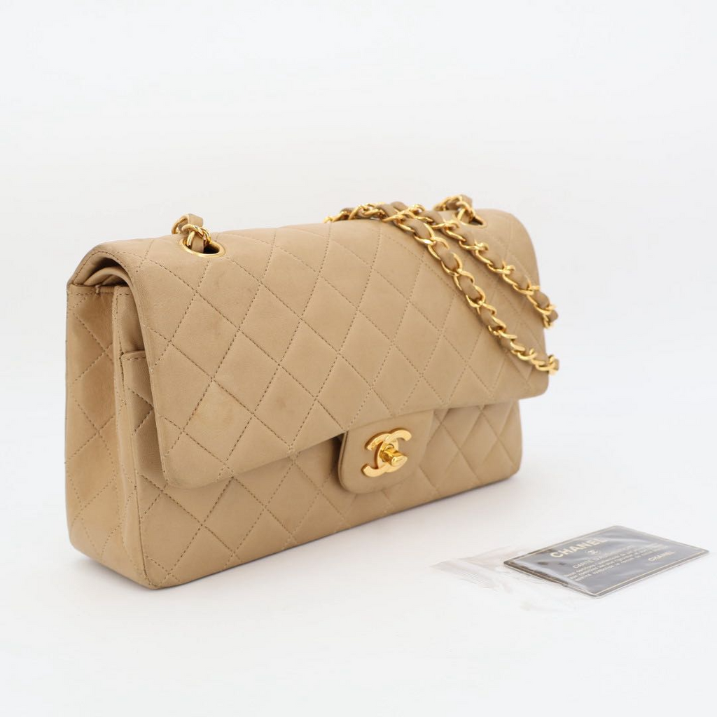 Chanel Quilted 25 Lambskin Double Flap Chain