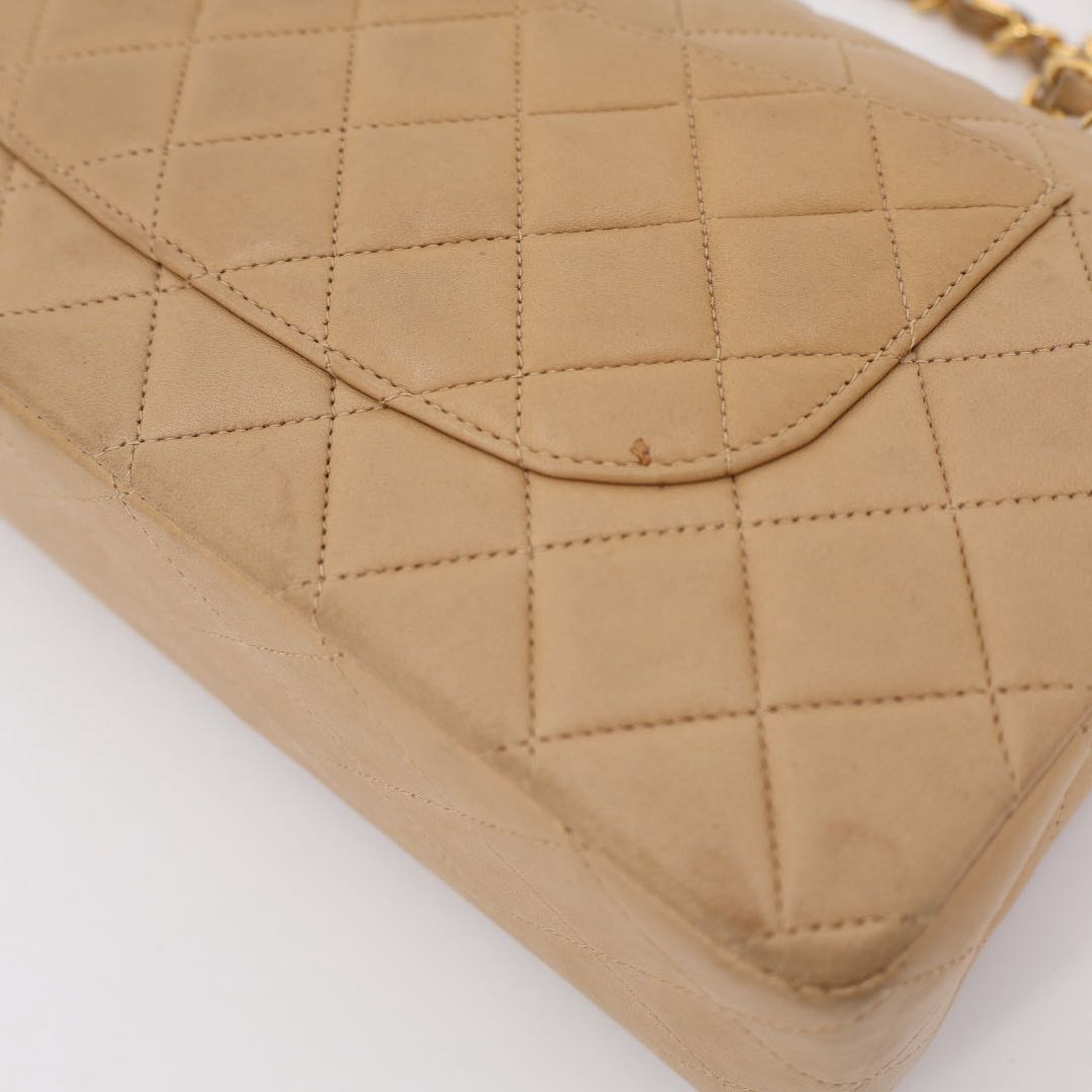 Chanel Quilted 25 Lambskin Double Flap Chain — view 9