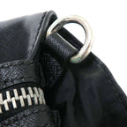 Prada Nylon Leather 2-Way Boston Black Messenger — view 6