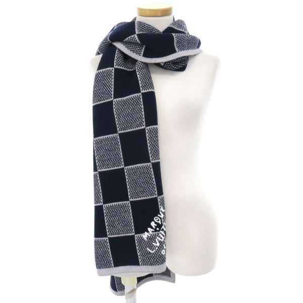 Louis Vuitton Scarf Damier Heritage Navy — view 9