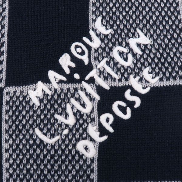 Louis Vuitton Scarf Damier Heritage Navy — view 4