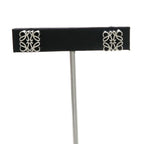 Loewe Anagram Stud Earrings Silver