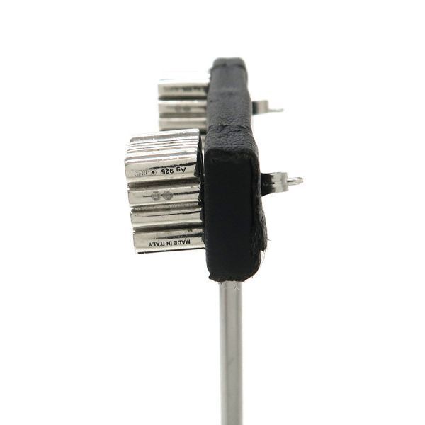 Loewe Anagram Stud Earrings Silver — view 2