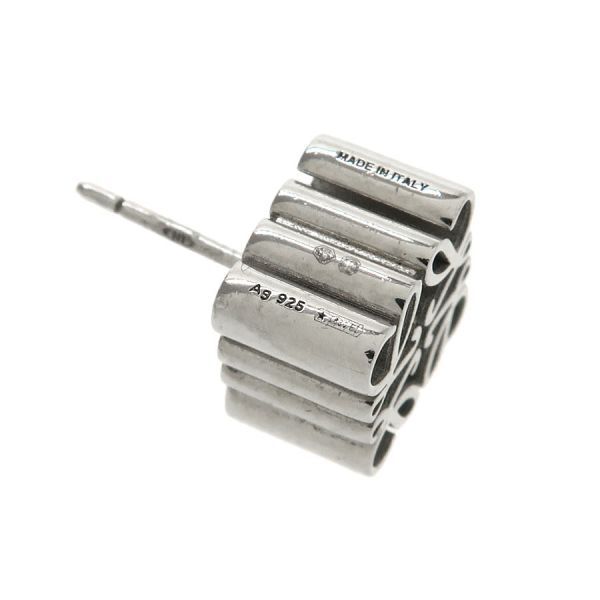 Loewe Anagram Stud Earrings Silver — view 5