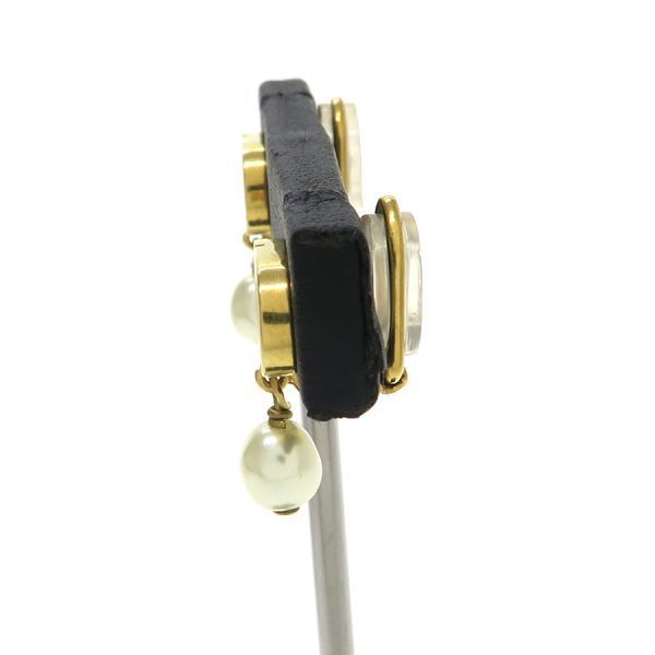 Dior Petit CD Clip Earrings Gold Plated — view 2