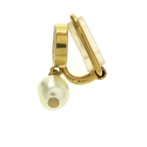 Dior Petit CD Clip Earrings Gold Plated — view 5