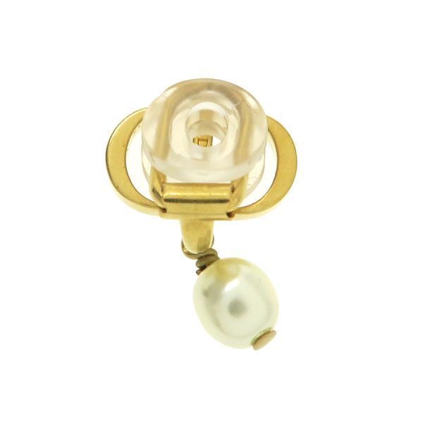 Dior Petit CD Clip Earrings Gold Plated — view 6
