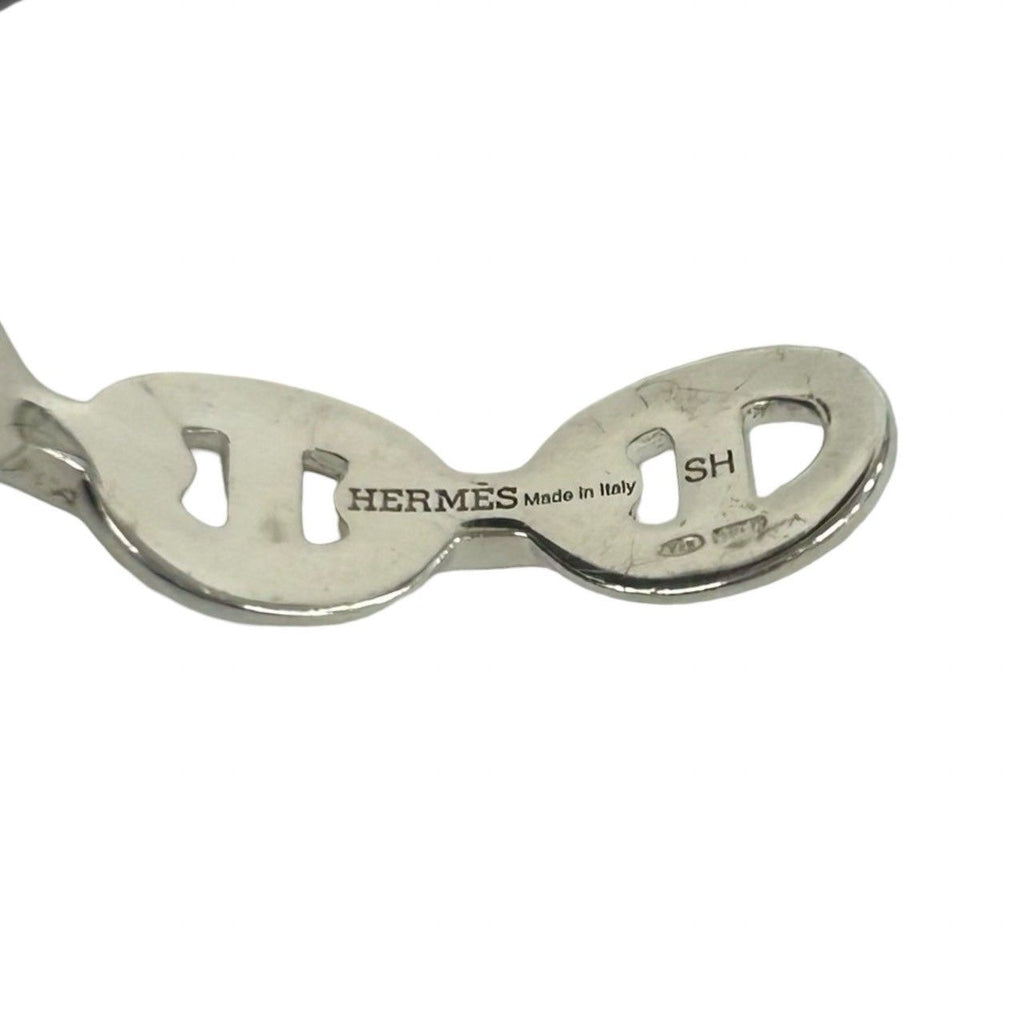 Hermes Enchainee Bangle 925 Sterling Silver Bracelet — view 3