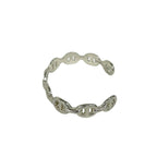 Hermes Enchainee Bangle 925 Sterling Silver Bracelet — view 4