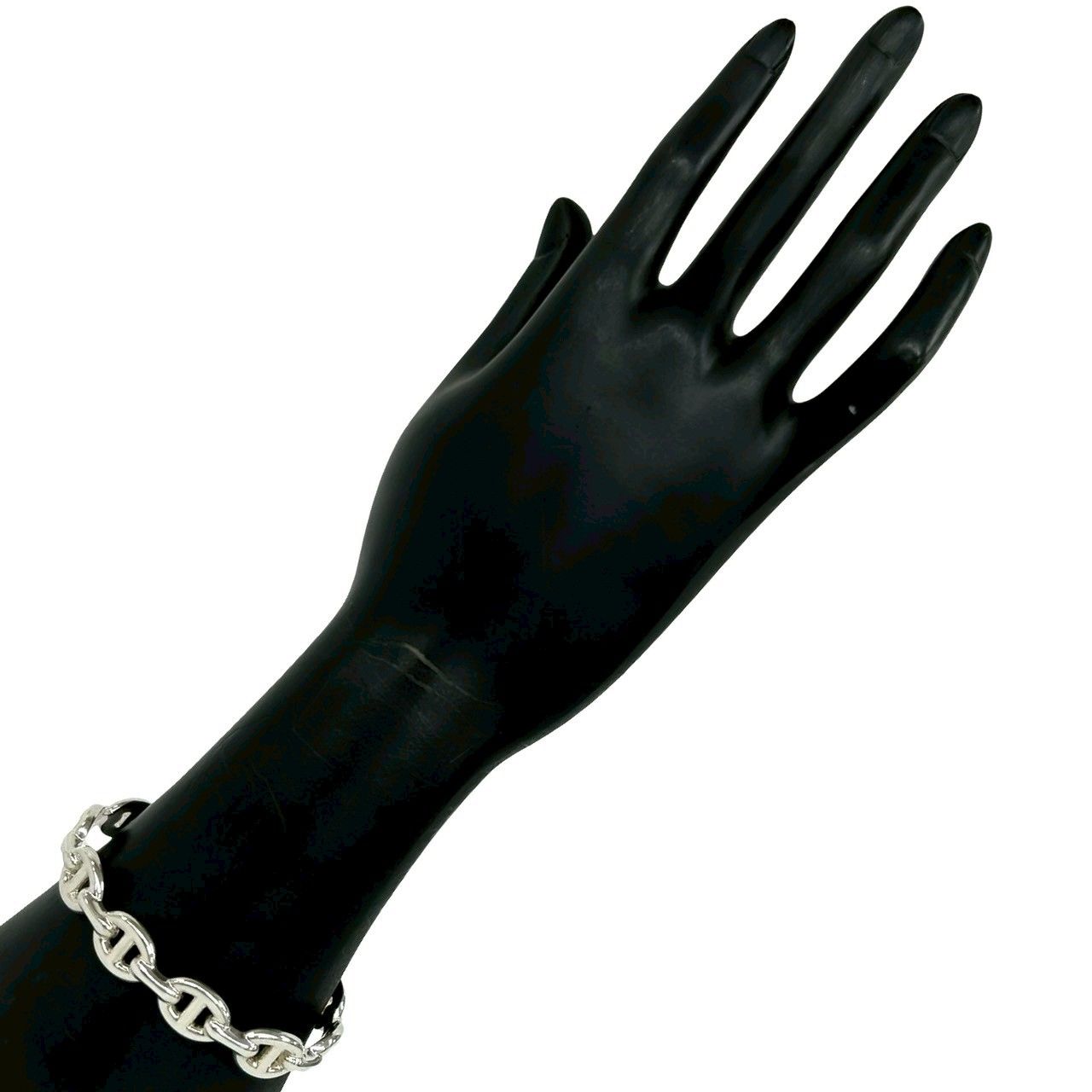 Hermes Enchainee Bangle 925 Sterling Silver Bracelet — view 2