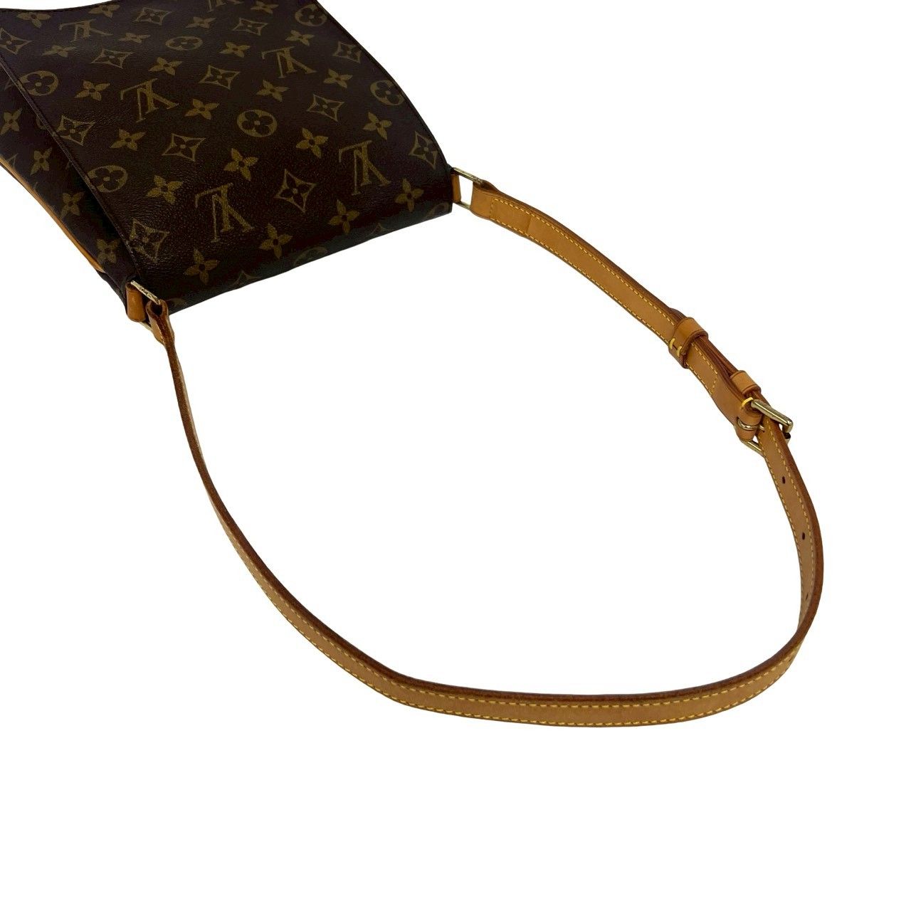 Louis Vuitton Vintage Musette Salsa Monogram Leather Shoulder Bag Brown — view 4