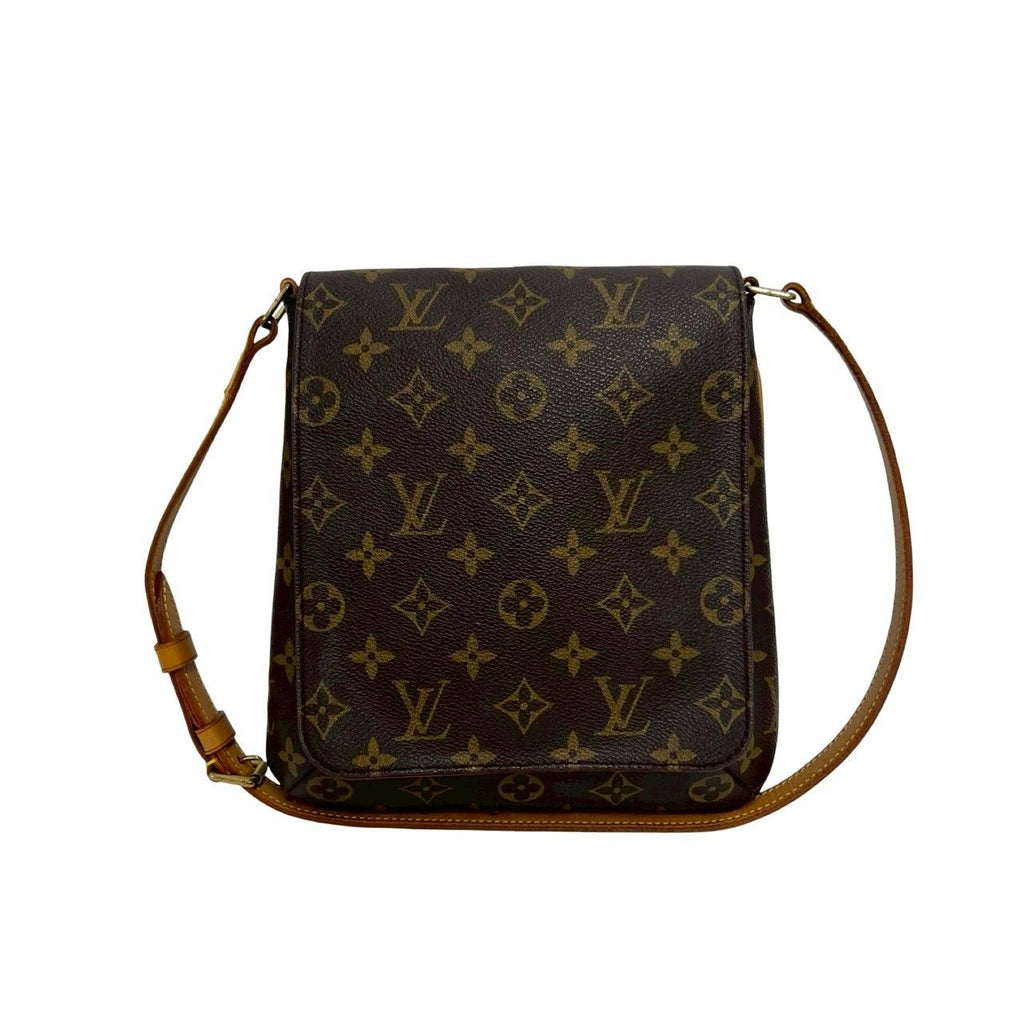 Louis Vuitton Vintage Musette Salsa Monogram Leather Shoulder Bag Brown — view 3