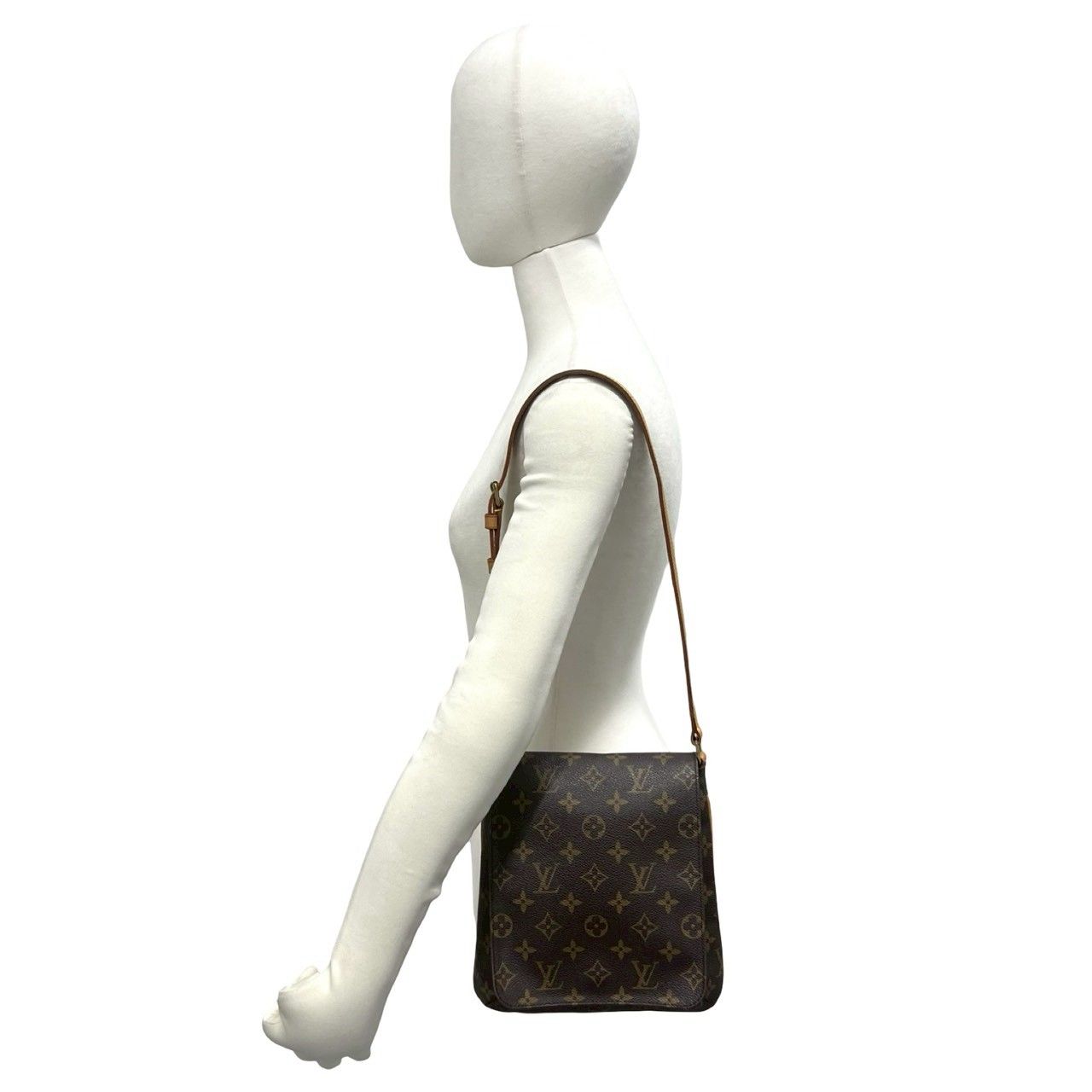 Louis Vuitton Vintage Musette Salsa Monogram Leather Shoulder Bag Brown — view 2