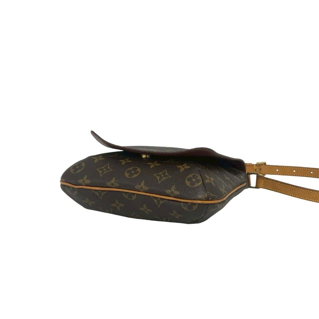 Louis Vuitton Vintage Musette Salsa Monogram Leather Shoulder Bag Brown — view 6