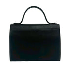 Saint Laurent YSL Logo Embossed Leather Handbag Mini Tote Black — view 3
