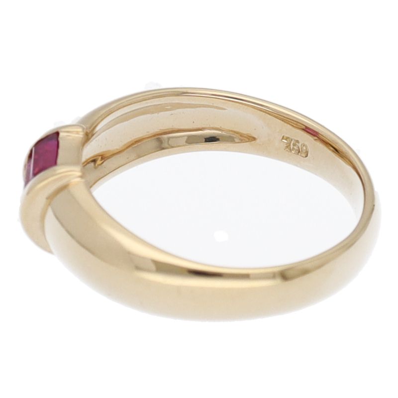 Tiffany & Co Stacking Ruby Ring 18k Yellow Gold — view 3
