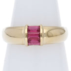 Tiffany & Co Stacking Ruby Ring 18k Yellow Gold