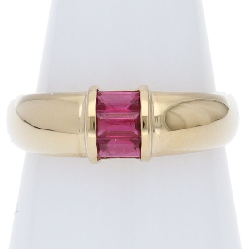 Tiffany & Co Stacking Ruby Ring 18k Yellow Gold