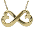 Tiffany & Co Double Loving Heart Necklace 18k Yellow Gold