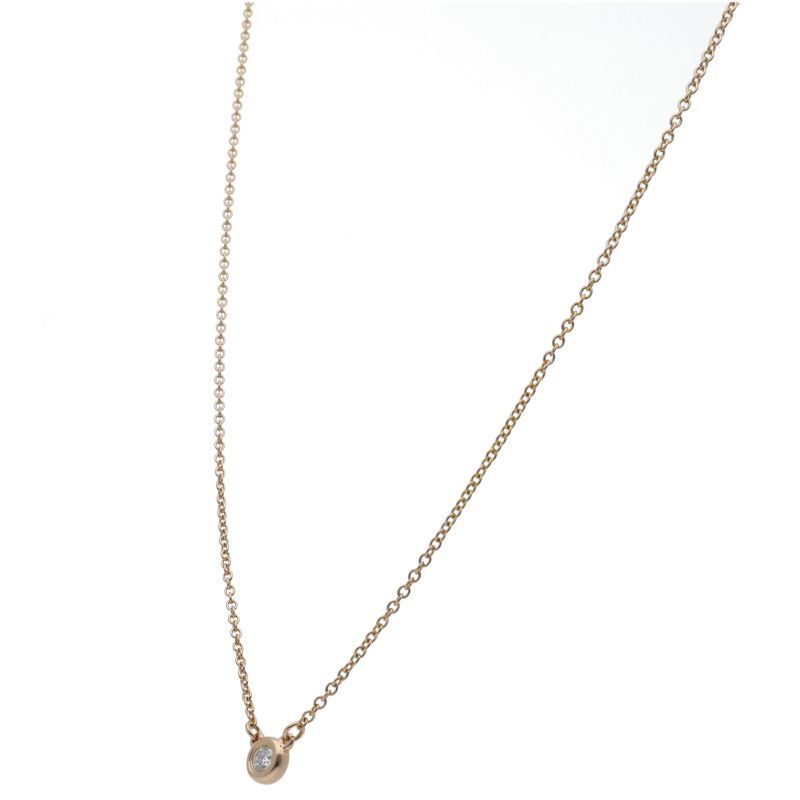 Tiffany & Co by the Yard Diamond Necklace 18k Pink Gold — view 3