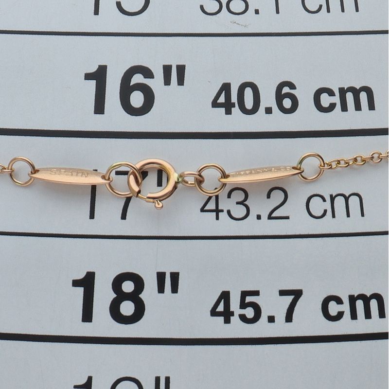Tiffany & Co by the Yard Diamond Necklace 18k Pink Gold — view 4